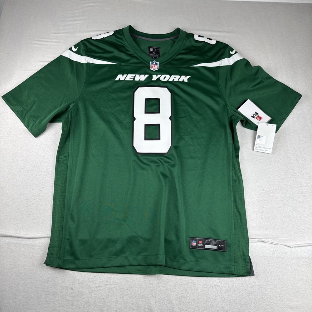 New! Aaron Rodger New York Jets Mens Nike  NFL Jersey XL Green Athletic gym